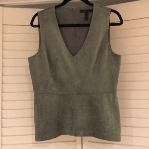 BCBG Suede Top